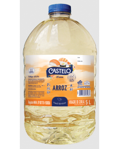 Vinagre de Cereal Arroz Pet 5L Castelo