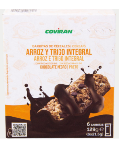 Barrita Arroz/Trigo Choc Coviran 129G 6U