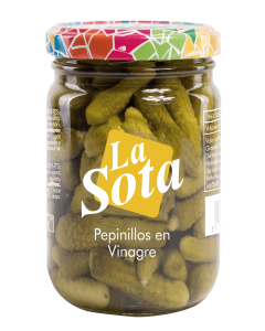 Pepinillos en Vinagre 150/300 340g P.Esc 180g La Sota