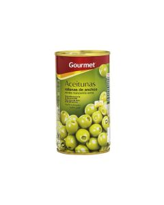 Aceituna Gourmet Rell. Anchoa S/H. 350g  150g Esc.