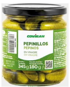Pepinillos Vinagre Extra Coviran 345 G Esc. 180 G