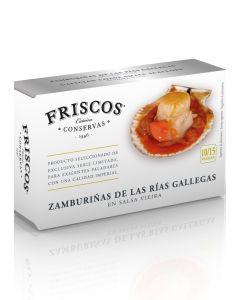 Zamburiñas GA (de las Rias Gallegas)  en Salsa Vieira OL120 111 g Friscos