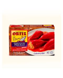 Pimientos rellenos de bonito 300g Ortiz