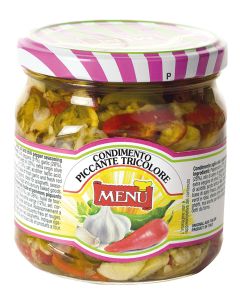 Condimento Picante Tricolor Tarro Cristal 390G MENU