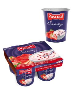 Yogurt pasteuriz Cremoso fresa 125gr Pascual (post lact)