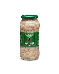 Alubias blancas Tarro vidrio 570gr caja x 15 La Asturiana