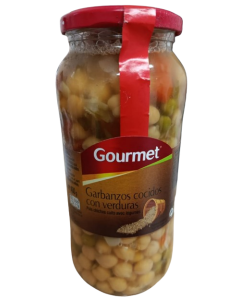 Garbanzo Gourmet c/verduras Fco. 540g   Esc.400G