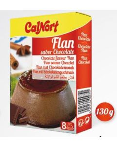 Flan Sabor Chocolate Display de 2 sobres x 65g Calnort