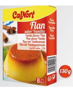 Flan Sabor Vainilla Display de 2 sobres x 65g Calnort