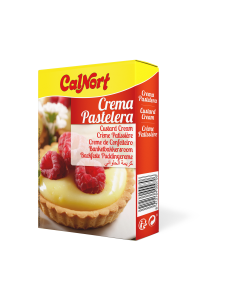 Crema Pastelera Sabor Vainilla Display de 2 sobres x 80g Calnort