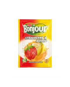 Refresco en Polvo Fresa y Platano 24 Sachets x10G Bonjour