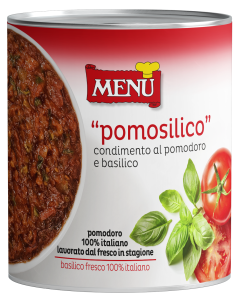 Pomosilico Salsa de Tomate con Albahaca Lata 830 g MENU