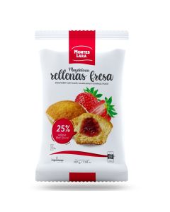 Magdalenas Rellenas Fresa 200 g Montes Lara
