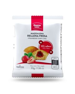 Magdalenas Rellena con Fresa 33 g  Montes Lara