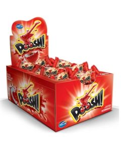 Poosh Chicle Fresa Display 160g (40 ud x 4g) Arcor