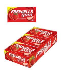 Chicle sin azucar Freegells Gum Fresa 12x15 Ud Riclan