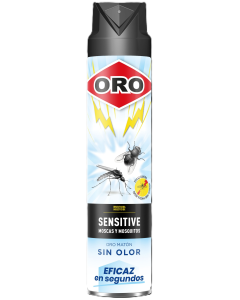 Spray Insecticida sin Olor Moscas y Mosquitos 750Ml Oro