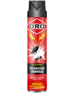 Spray Insecticida Cucarachicida Permanente Antirrastreros  500Ml Oro