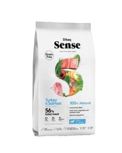 Alimento para Perros Cachorros (Salmon y Pavo) Dibaq Sense 2Kg