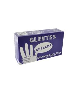 Guante de latex talla pequena calidad supr Est x 100