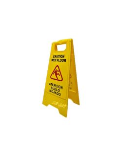 Cartelera 27x65cm de señalizacion piso mojado