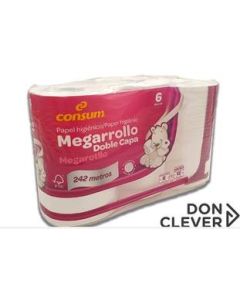 Rollo Papel Higienico Compacto pack x6  Dicaproduct