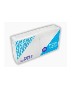 Servilleta blanca 20x20 2 capas Paq x 100