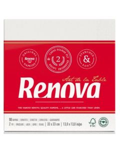 Servilletas Art Table 2 Capas Paq x 90 Ud Renova