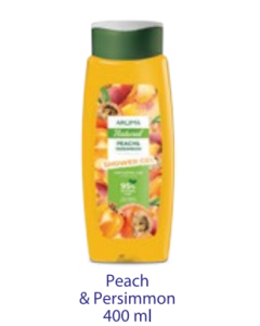 Gel de Baño de Melocoton y Caqui 400 ml Aroma Natural