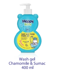 Gel de Baño para Bebe de Extractos de Manzanilla y Sumac 400 ml Happy Baby