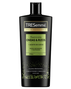 Champu Ondas & Rizos con Aceite de Coco 685ml Tresemme