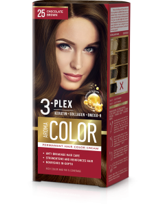 Tinte para el Cabello Castaño Chocolate  25 45 ml Aroma Color