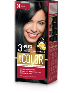 Tinte para el Cabello Negro 01 45 ml Aroma Color