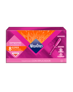 Tampon Nosotras Con Aplicador Super 10X8
