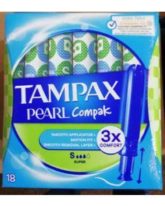 Tampon Tampax Compack Pearl 18Ud Super