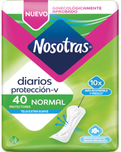Protectores diarios bolsas x 40 Nosotras