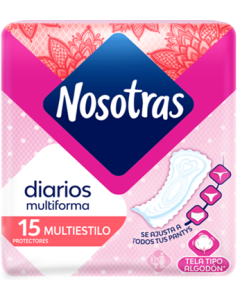 Protectores Diarios Multiestilo Cjx24 Bolsasx15ud Nosotras Producto Familia