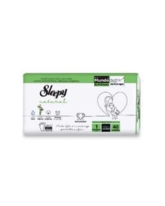 Pañal Bebe Standard Etapa 1 Recien Nacido(2-5kg) Sleepy Natural Organic Bolsax40