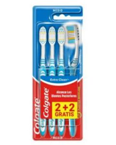 Cepillo Dental Limpieza Extra Colgate 2+2