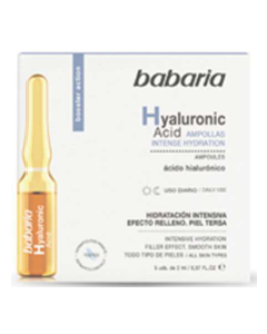 Ampollas P/Trat Facial con Acido Hialuronico 5udx2ml Babaria