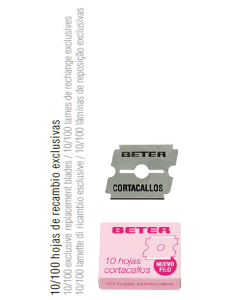 Hojas de Recambio Exclusivas para Cortacallos 10u BBC