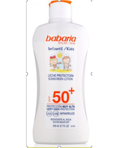 Leche Protector Solar Infantil SPF50+ 200ml Babaria