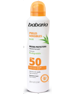 Protector Solar Bruma para Pieles Sensibles SPF50 200ml Babaria