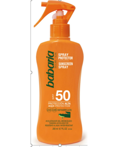 Spray Protector Solar de Aloe SPF50 200ml Babaria