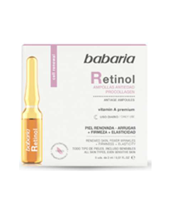 Ampollas Para Tratamiento Facial Con Retinol 5udx2ml Babaria