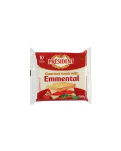 Queso procesado 10 loncha 200gr President toast sab emmental (300887)