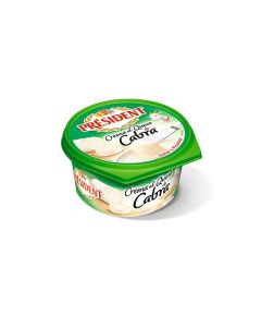 Crema al queso de cabra President 125gx8 55% MG/es (26292)
