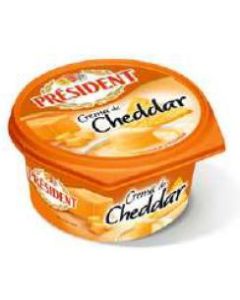 Queso Crema President Cheddar (125g)