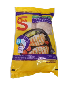 Pechuga de Pollo S/Hueso S/Piel Congelada 12 Bolsasx1Kg Cajax12 Kg Sadia
