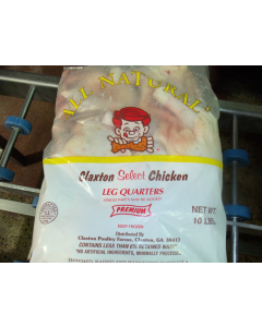 Cuartos de Pollo Claxton Farms (4Bolsas x 10lb) Caja x 18.14 kg aprox.